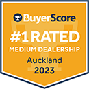 BuyerScore Number 1 Medium Dealership Auckland Award Badge