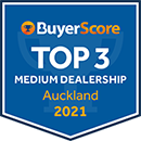 BuyerScore Top 3 Medium Dealership Auckland Award Badge