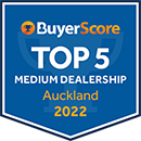 BuyerScore Top 5 Medium Dealership Auckland Award Badge