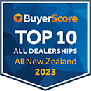 BuyerScore Top 10 All Dealerships New Zealand Award Badge